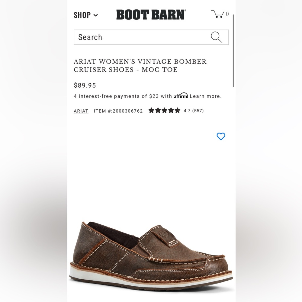 Ariat Cruisers
